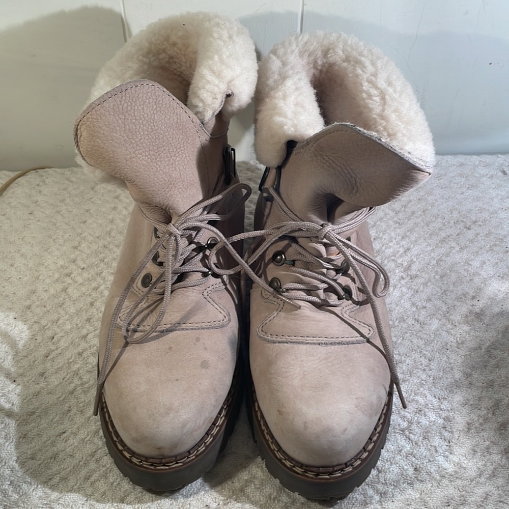 Sorel Shearling Vintage Nubuck Pisa Wool Plush Lined Laceβ Up Hiking Boots